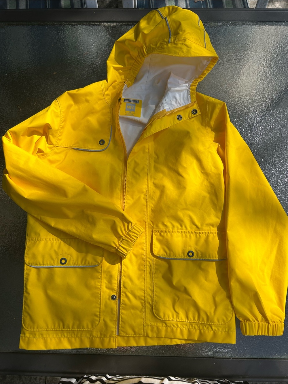MEC Kids Bright Yellow Hooded Raincoat